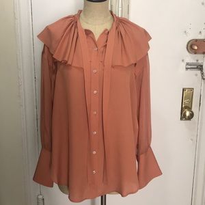 3.1 Phillip Lim Ruffle collar silk shirt